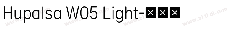 Hupalsa W05 Light字体转换